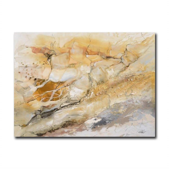 Soyut Broken Rock Yağlı Boya Dokulu Tablo